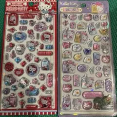 ハローキティ　サンリオ　立体シール　2枚セット