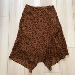 変形スカート　シフォン　アイロン不要のサムネイル