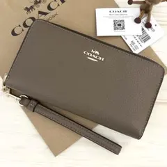 店頭完売 上質レザー 新品 COACH コーチ 長財布 ブラック