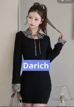 Darich ダーリッチ　レイヤードライクニットミニワンピース　FL 完売品