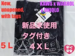 4XL☆新品☆UNIQLO×KAWS＋WARHOL カウズ+ウォーホル UT1