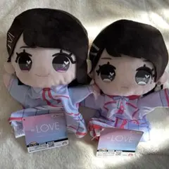 =LOVE アイドルぬいぐるみ 佐々木舞香　野口衣織　いかりんぐ