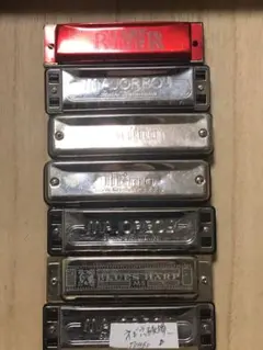 中古品】SUZUKI 24穴複音ハーモニカ5本 Am ANm - メルカリ