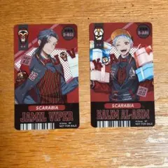ツイステ　ジャミル　カリム　5周年　アニメイト　カード　スカラビア