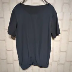 良品★CORDIER ドッキングカットソー 半袖 異素材 きれいめ 日本製 黒L