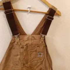 希少品！80s90s Carhartt ダックオーバーオール 裏赤キルティングのサムネイル