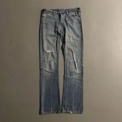 80s Levi's509 flare denim 襤褸 オレンジタブ USA製のサムネイル