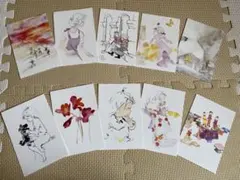 いわさきちひろ　イラスト付きポストカードセット 10枚