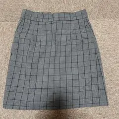 MOUSSY グレンチェック ミニスカート サイズ0 Sサイズ モノトーン美品