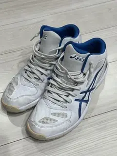 極美品★アシックス ゲルフープ V14 バッシュ 白 青 26 ゲルフープ 極美品☆アシックス ゲルフープ V14 バッシュ 白 青 26 ゲルフープ