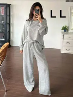 SHEIN　DAZY　スウェットパジャマ　グレー