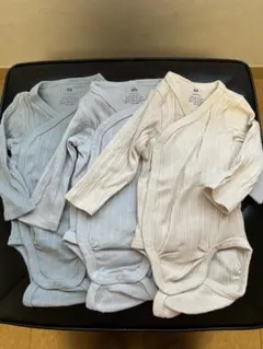 H＆M ラップリブボディスーツ 3枚セット サイズ60