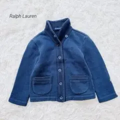 ラルフローレン カーディガン 長袖 ベビー 裏起毛 刺繍 綿100% 90cm
