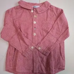 familiar 90 レッドチェックシャツ