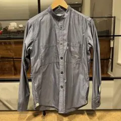 SHIPS ノーカラーシャツ Mサイズ