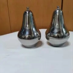 ステンレススチール 塩・胡椒入れ 2個セット