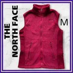 美品✨ザノースフェイス　フリースベスト　ジップアップ　ウィメンズ　M ピンク