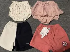 かぼちゃパンツ&半ズボン 4点セット　80サイズ