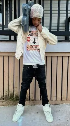 k*u様 5351 homes white deni jacket