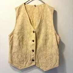 ARMANIJEANS アルマーニジーンズ　ビンテージベスト　刺繍　イタリア製のサムネイル