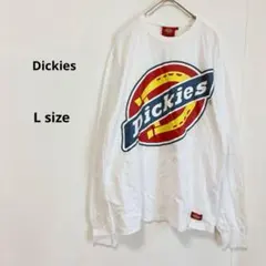 Dickies ディッキーズ　ロンT L ホワイト　長袖　ロゴプリントのサムネイル