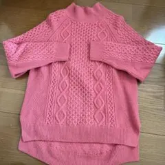 グリーンレーベル　Hamilton ケーブル編み 長袖セーター