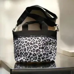 レスポートサック 2way ショルダー トートバッグ ニュートラルレオパード柄のサムネイル