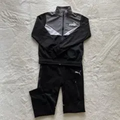 PUMA ジャージ 上下セット　130cm 黒/グレー