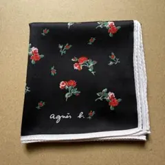 agnes b. ハンカチ 黒 花柄のサムネイル