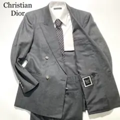 極美品✨️クリスチャンディオール セットアップスーツ グレー Lサイズ 高級 Christian dior】クリスチャンディオール 