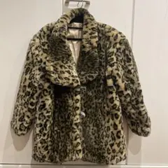 VIOLETA ラビットファー 毛皮コート スタンドネック ビンテージ 