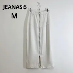 JEANASiS ヌバックライクZIPナロースカート オフホワイト M