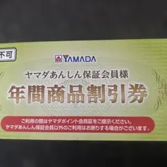 ヤマダ年間商品割引券 2026年1月〜12月¥500×6枚