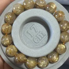 大玉天然タイチンゴールドルチルクォーツのブレスレット天然石パワーストーン