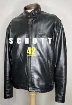 ①schott【40】641Q 米国製◇革ジャンninjaハーレーgpzショベル - メルカリ