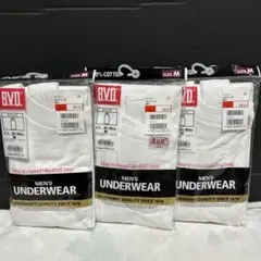 新品B.V.D. ランニングシャツ3枚セット白Mアンダーウェア 下着