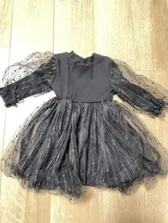 キッズ・ベビー服　黒ドレス　80サイズ