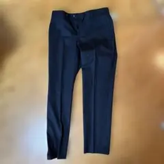 新品　黒色ストライプスーツのズボン YA4