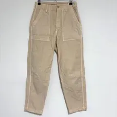 ベイカーパンツ ワークパンツ コットン 日本製 ベージュ 古着 【25】