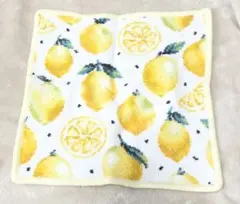 FEILERレモンドット　シュニール織ハンカチ used