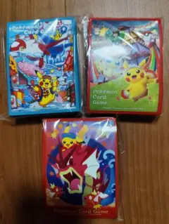 ★ポケモン スリーブ デッキシールド　トウホク ヒロシマ フクオカ 3個セット