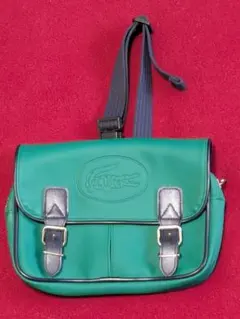 ラコステLACOSTE・ウエストバッグ（メッセンジャーバッグ）・グリーン・美品
