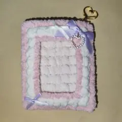 B8サイズ 硬質ケース トレカケース トレカデコ ピンク × 紫 × 白