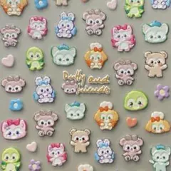 ネイルシール 5D3D立体 ダッフィーandフレンズ ディズニー キャラクター