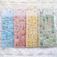 3Dデコシールアニマルズ 4シート