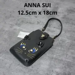 【極美品】ANNA SUI スマホショルダーバッグ　猫デザイン　ミニポーチのサムネイル