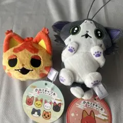 かみさまキツネとサラリーマン　2点　ミニがまぐち　マスコットのサムネイル