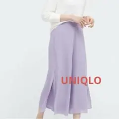 ユニクロ　シフォンスリットスカートパンツ