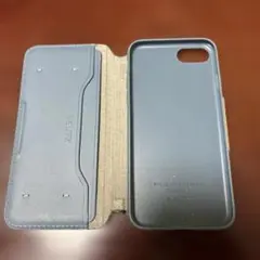 ELECOM 手帳型iPhone8ケース グレー