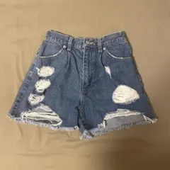 WEGO ダメージデニムショートパンツ Sサイズ　当日発送◯ 即購入◯